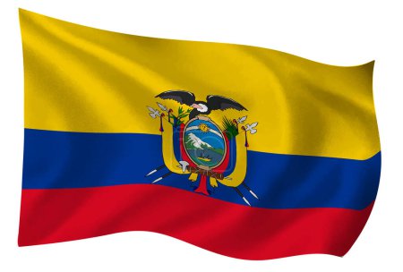Photo for Ecuador Country Flag World Icon - Royalty Free Image