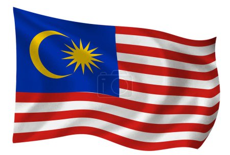 Photo for Malaysia country flag world icon - Royalty Free Image