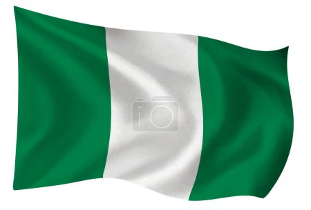 Photo for Nigeria Country Flag World Icon - Royalty Free Image