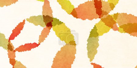 Photo for Orange Japanese Pattern Autumn Background - Royalty Free Image