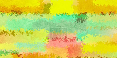 Photo for Autumn Japanese Pattern Yellow Green Background - Royalty Free Image