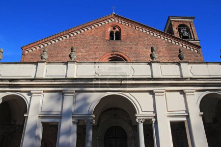 Photo for Abbey of Santa Maria di Rovegnano , Cistercian monastic complex in Milan, Lombardy, Italy - Royalty Free Image