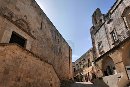 Photo for OTRANTO, ITALY - OCTOBER 3, 2023: local life next to the Saint Mary Annunziata Cathedral - Royalty Free Image