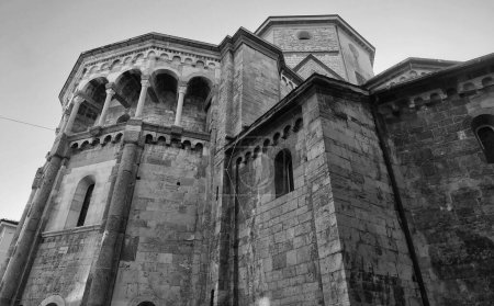 The Romanesque apse of the San Fedele Church in Como, Italy 
