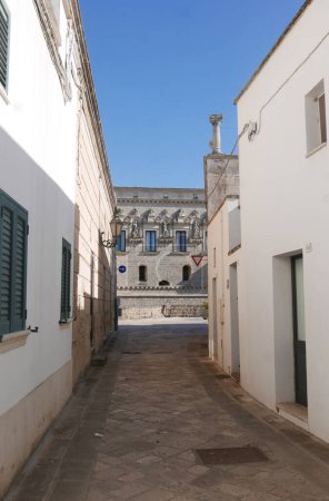 Barocke Fassade des Schlosses in Corigliano d Otranto, Apulien, Italien