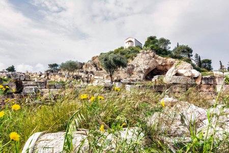 Photo for Ruins in the archaeological site of Eleusis, Attica, Greece. - Royalty Free Image