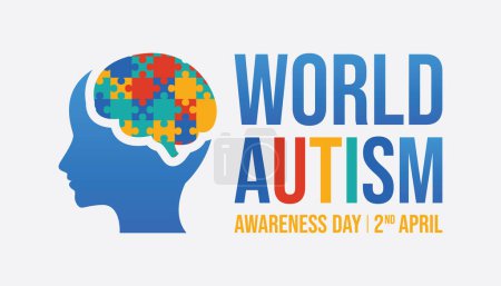 Photo for World autism awareness day. World autism awareness day concept vector image - Royalty Free Image