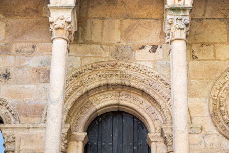 Photo for Details of Balcon de la Reina (Queen's Balcony), Monastery of Saint Mary of Carracedo in Carracedelo, El Bierzo, Spain - Royalty Free Image
