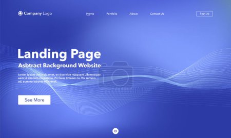 Illustration for Landing Page. Asbtract background website. Template for websites, or apps. Modern design. Abstract vector style. - Royalty Free Image