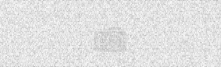 Illustration for Binary code black and white background with two binary digits, 0 and 1 isolated on a white background. Algorithm Binary Data Code, Decryption and Encoding. Security protection. Vector illustration - Royalty Free Image