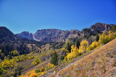 Foto de Deseret Peak Wilderness Stansbury Mountains by Oquirrh Mountain Range Rocky Mountains, Utah. Estados Unidos. - Imagen libre de derechos