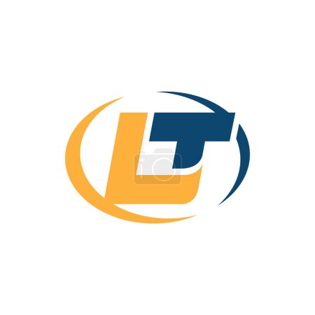 Initiale lt Brief Logo-Design-Vorlage abstraktes Vektorbild. LT-Logo-Design. Initiale LT Letter Logo Design.
