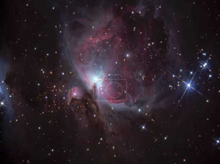 The stunning Orion Nebula and the magnificent Great Orion Nebula shining brightly in the vastness of space