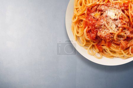 Photo for Original italian pasta all'amatriciana - Royalty Free Image