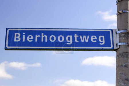 Foto de Bierhoogtweg y Zuidelijke dwarsweg como caminos en medio del Zuidplaspolder en los Países Bajos - Imagen libre de derechos