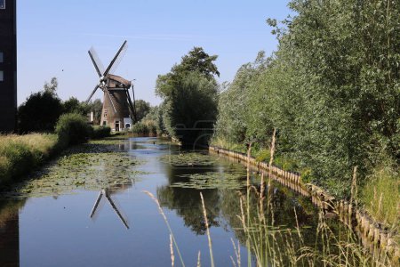 windmill de Mallemolen in de Korte Akkeren district of Gouda in the Netherlands