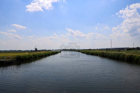 River Rotte at the Tweemanspolder at Zevenhuizen in the Netherlands