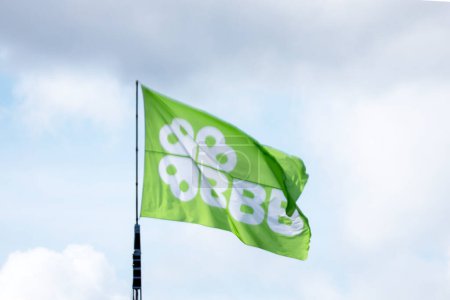 Foto de Bandera de la BBB, Movimiento Cívico Campesino, un partido político de agricultores principalmente en los Países Bajos. - Imagen libre de derechos
