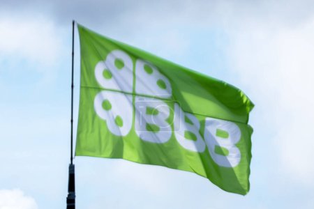 Foto de Bandera de la BBB, Movimiento Cívico Campesino, un partido político de agricultores principalmente en los Países Bajos. - Imagen libre de derechos