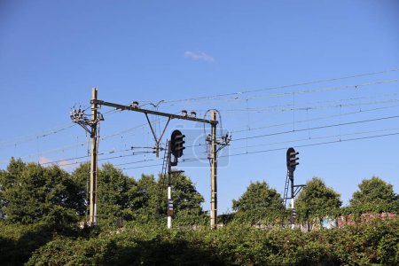 Power supply to catenary and signal poles along the track in the Netherlands