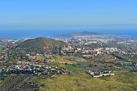 Las Palmas, Gran Canaria, Canary Islands - march 15 2024 : the landscape view from the Bandama Crater
