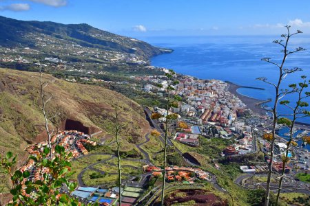 La Palma, Canary Islands - march 15 2024 : Santa Cruz de la Palma view from the Mirador de la Conception