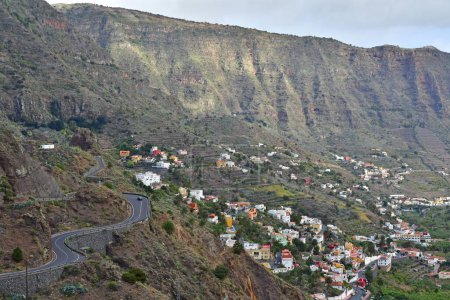 La Gomera, Islas Canarias - 15 de marzo de 2024: el paisaje de Hermigua