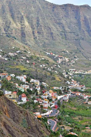 La Gomera, Îles Canaries - 15 mars 2024 : le paysage d'Hermigua