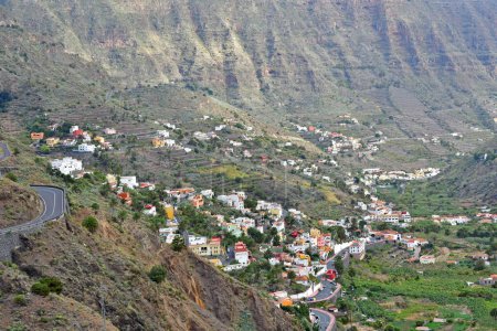 La Gomera, Canary Islands - march 15 2024 : the landscape of Hermigua