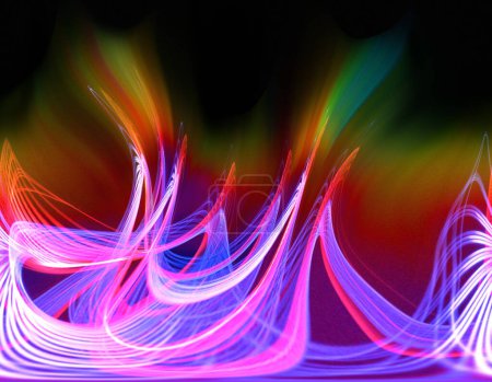 Foto de Ilustración conceptual de fluctuaciones cuánticas. En física cuántica, las fluctuaciones cuánticas se describen como cambios temporales en la cantidad de energía en un punto del espacio, según lo dictado por el principio de incertidumbre de Heisenberg.. - Imagen libre de derechos