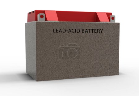Foto de Batería de plomo-ácido. Una batería de plomo-ácido es un tipo de batería recargable utilizada en automóviles, sistemas UPS, y para la fuente de alimentación de reserva. - Imagen libre de derechos
