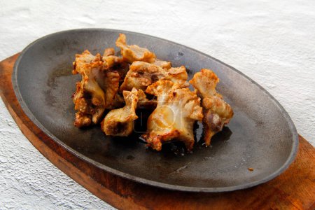 Photo for Photo of Chicharon Bulaklak or deep fried pork ruffle fat. - Royalty Free Image