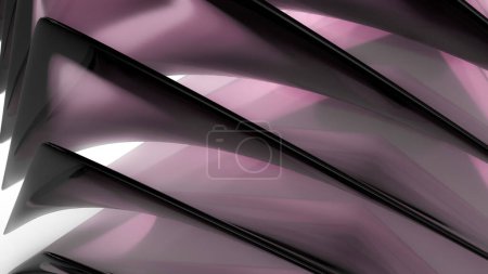 Ethereal Reflections: Abstract Glass Wallpaper