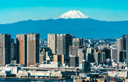 Foto de Vista del Monte Fuji desde Tokio, Japón - Imagen libre de derechos