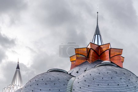 dome of Hagymatikum in the Mako city, Hungary. Hagymatikum is one of the masterpieces of organic architecture in Hungary.