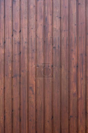 Foto de Antecedentes pared hecha de listones de madera pintados de rojo parduzco - Imagen libre de derechos
