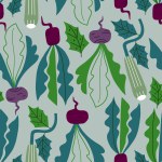 Repeating pattern with zucchini and beetroot. Vegetarian background in a flat style. Garden seamless wallpaper.