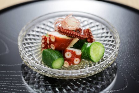 Foto de Ensalada de pepino de pulpo, cocina japonesa - Imagen libre de derechos