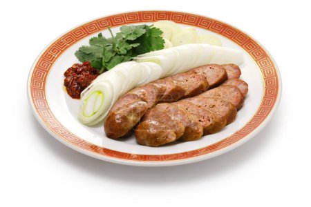 Photo for Homemade Taiwanese sweet pork sausage - Royalty Free Image