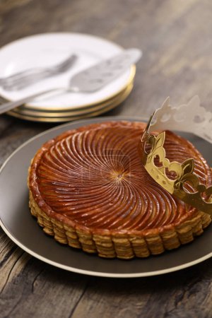Téléchargez les photos : Galette des rois, gâteau roi français - en image libre de droit