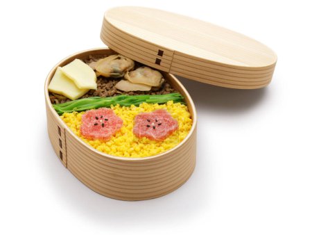 Japanischer Frühling hausgemachter Bento (Lunchbox) )