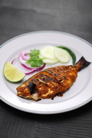 tandoori fish fry, Indian cuisine