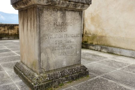 Mmorial der Französischen Revolution Menerbes Provence Luberon Frankreich. 