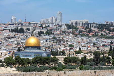 Téléchargez les photos : Le Dôme du Rocher, Mont du Temple, mosquée al-Aqsa, Jérusalem, Israël - en image libre de droit