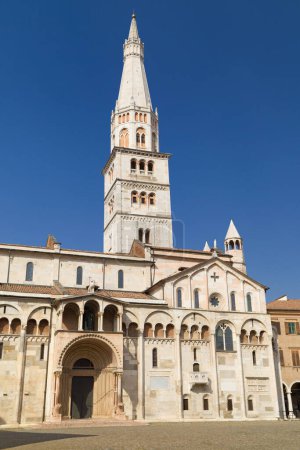 Tower of the Ghirlandina in Modena, Emilia-Romagna, Italy.