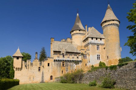 Chateau de Puymartin, Dordogne, Nouvelle-Aquitania, Francia.
