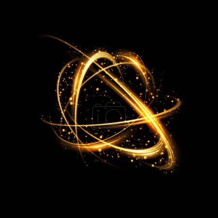 Abstract beautiful light background. Magic sparks on a dark background. Mystical speed stripes, glitter effect. Shine of cosmic rays. Neon lines of speed and fast wind. Glow effect, powerful energy