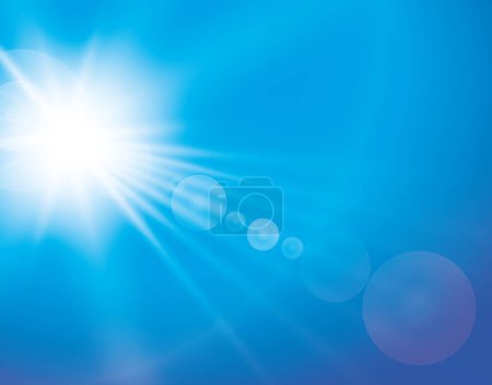 Illustration for Vector transparent sunlight special lens flare light effect. Vector - Royalty Free Image