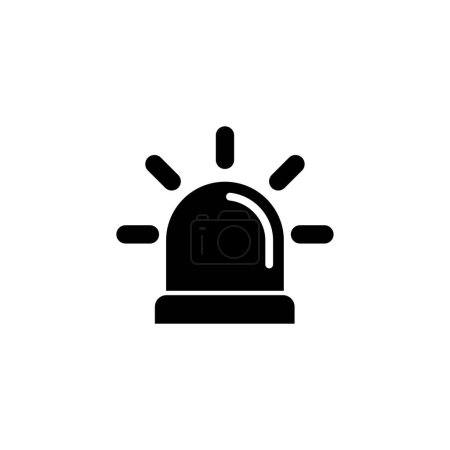 A monochrome icon depicting a siren, symbolizing an alert or emergency signal
