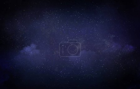 Photo for Night sky with stars and clouds as background. Universe - Royalty Free Image